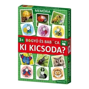 Prémium Bogyó és Babóca Ki kicsoda? memóriajáték