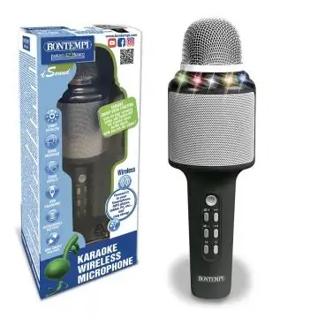 Bontempi Vezeték nélküli karaoke mikrofon - fekete Expressz szállítás