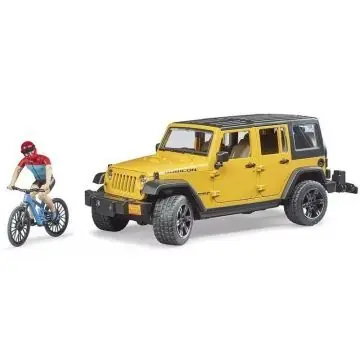 Bruder Jeep Wrangler Rubicon Unlimited autó és kerékpáros figura szett Utolsó esély