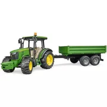 Bruder John Deer 5115M traktor utánfutóval Biztonságos vásárlás