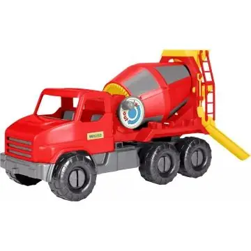 City Truck betonkeverő mixer piros - kartondobozban Prémium