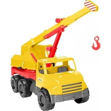 City Truck darus teherautó sárga - kartondobozban Prémium