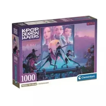 Clementoni Compact puzzle - K-Pop Demon Hunters, 1000 db-os Azonnali szállítás