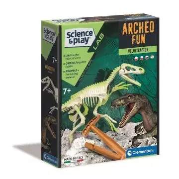 Clementoni Archeofun - Világító Velociraptor Legjobb ár