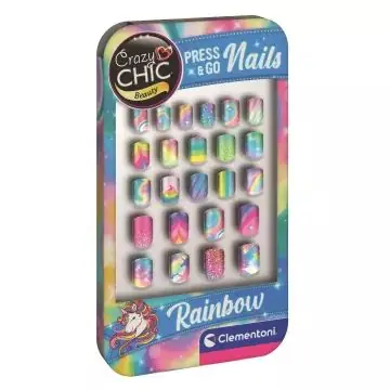 Clementoni Crazy Chic műköröm készlet - szivárvány Prémium