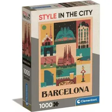 Ne maradj le Clementoni Stílus a városban, Barcelona puzzle - 1000 darabos