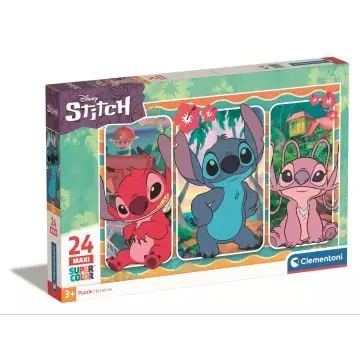 Clementoni SuperColor, Stitch - 24 darabos maxi puzzle Alacsony ár