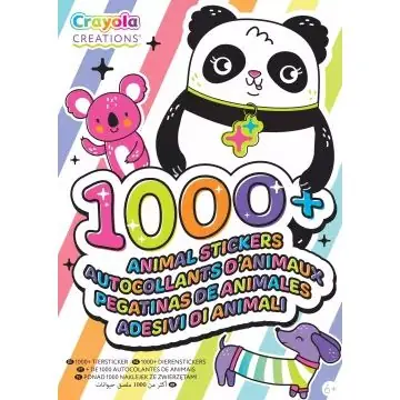 Crayola Creations Matricás füzet 1000+ matricával - Állatok Szuper akció