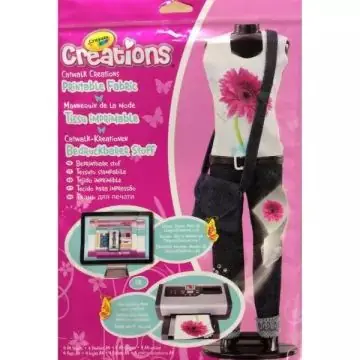 Különleges ajánlat Crayola Creations Nyomtatható textilmatrica csomag - A4-es, 4 db-os