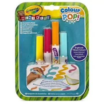 Exkluzív ajánlat Crayola Mini Kids Colour POP! Irka-firka utántöltő filctoll - 4 db