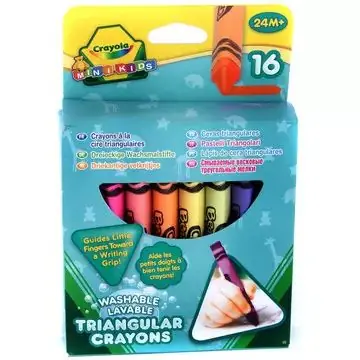 Crayola Mini Kids Háromszög tömzsi viaszkréták - 16 db Végkiárusítás