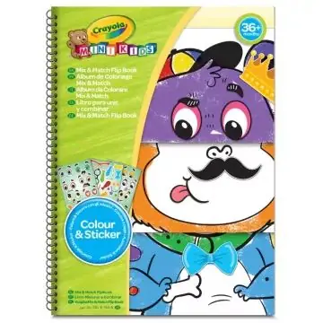 Expressz kézbesítés Crayola Mini Kids Lapozható matricás színezőkönyv