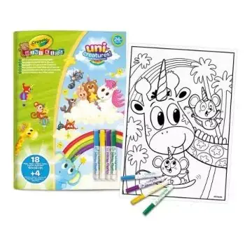 Crayola Mini Kids Maxi kifestő és filctoll készlet - Állatkornis CSOMAGOLÁSÉRÜLT Vedd meg online