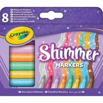 Crayola Csillámos filctollkészlet - 8 db-os Legjobb ár