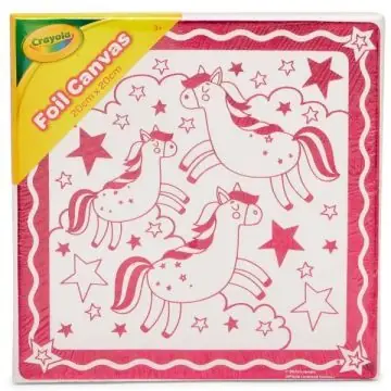 Biztonságos fizetés Crayola Festhető vászonkép unikornis mintákkal - 20 x 20 cm