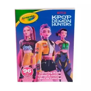 Olcsó Crayola K-Pop Demon Hunters színezőkönyv, 96 oldal