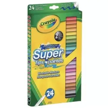 Expressz kézbesítés Crayola Lemosható, vékonyhegyű filctoll készlet, 24 db-os