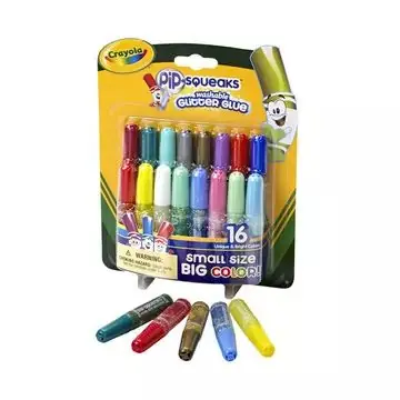 Szuper ajánlat Crayola Mini csillámos kimosható ragasztó - 16 db-os készlet