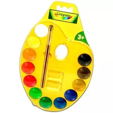 Crayola Palettás vízfesték készlet - 12 db-os Szezonális akció