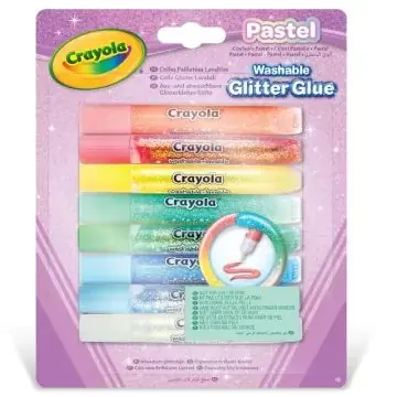 Rendeld meg most Crayola Pasztell csillámos ragasztó - 8 db