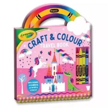 Crayola Spirálos úti foglalkoztató könyv zsírkrétákkal - Unikornis Prémium