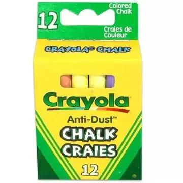 Prémium Crayola Színes táblakréták - 12 db-os