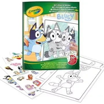 Crayola Színező és matricázó füzet - Bluey Csak ma