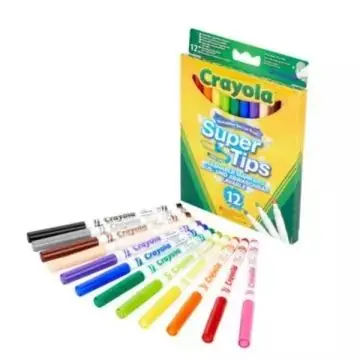 Crayola Vékony hegyű lemosható filctoll csomag - 12 db-os Biztonságos fizetés