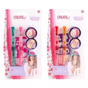 Create it! Tetováló zselés toll szett sablonnal - többféle Különleges ajánlat