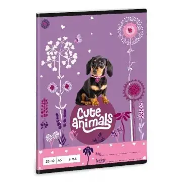 Cute Animals Tacskó sima füzet - A5 Olcsóbb