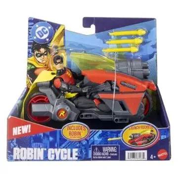 Vásárlói kedvenc DC Comics Robin akciófigura motorral