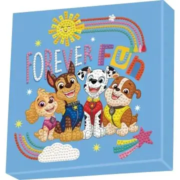 Diamond Dotz Dotz Box - Mancs őrjárat gyémántszemes képkirakó készlet, 28x28 cm Különleges ajánlat