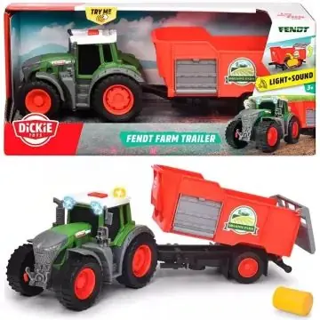 Dickie Fendt 939 Vario traktor utánfutóval - Hang- és fényhatásokkal Expressz szállítás