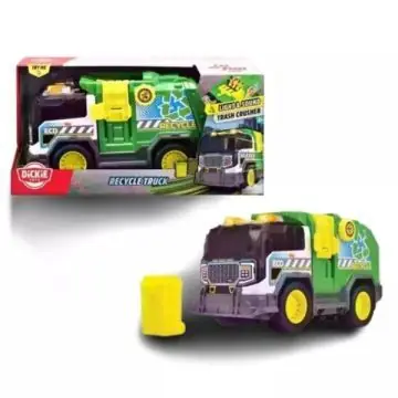 Különleges ajánlat Dickie Recycle Truck Szelektív kukásautó fény- és hanghatásokkal, 30 cm - Zöld-sárga
