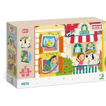 Dodo Kis kedvencek puzzle kivehető elemekkel - 18 darabos Korlátozott ajánlat