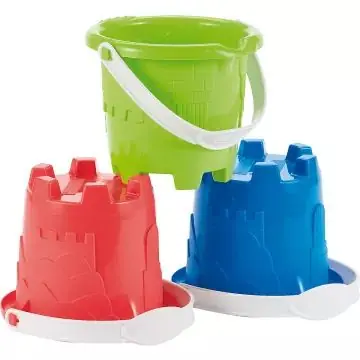 Écoiffier Vár alakú homokozóvödör - többféle, 12 cm Azonnali szállítás