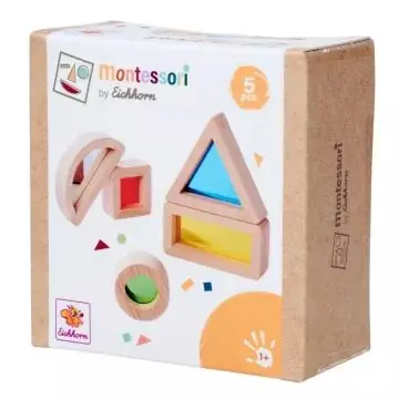 Eichhorn Montessori fa oktató játék 5 db-os - Formarakosgató Akciós ár