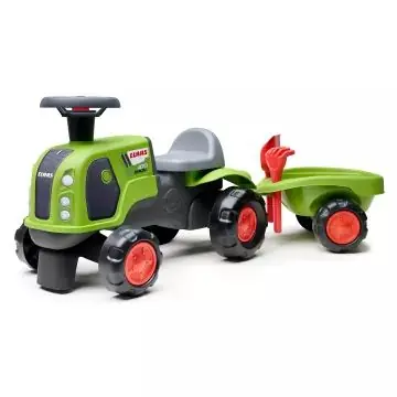 Ajánlat Falk Baby Claas traktor utánfutóval - világoszöld