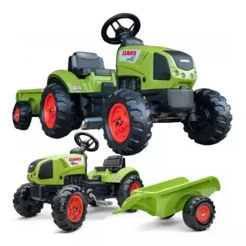 Falk Claas pedálos traktor - utánfutóval Kedvezmény