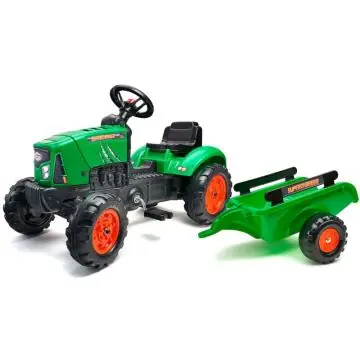 Falk Traktor Supercharger utánfutóval – zöld Kedvezmény