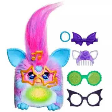 Újdonság Furby Vibes interaktív plüss figura - Blue Razz