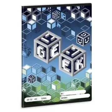 Szezonális akció Geek Sima füzet - A/5-ös