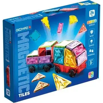 Olcsó Geomag Magnetic Tiles Gems jármű építőjáték