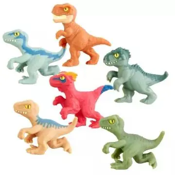 Goo Jit Zu Jurassic World nyújtható mini akciófigura szett - 6 db-os Különleges ajánlat