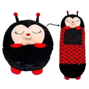 Happy Nappers 2 az 1-ben hálózsák és párna - Katica - 137 cm Legkelendőbb