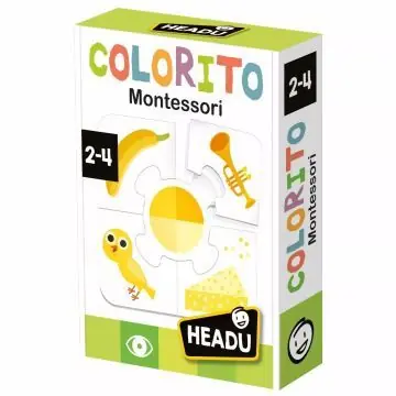Biztonságos fizetés Headu Formák és színek Montessori fejlesztő kirakó