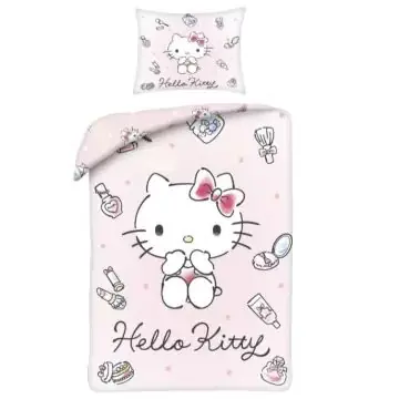 Szuper ajánlat Hello Kitty Ágyneműhuzat szett - 140 x 200 cm, 70 x 90 cm