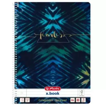 Vedd meg online Herlitz Batik Fearless vonalas spirálfüzet, A4