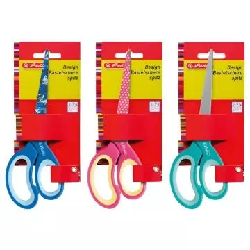 Herlitz Design iskolai olló, hegyes, 17 cm, jobbkezes - többféle Nézd meg most