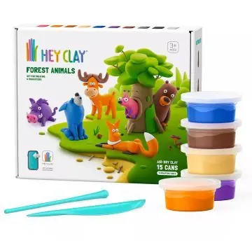 Legkelendőbb Hey Clay gyurma szett Erdei állatok